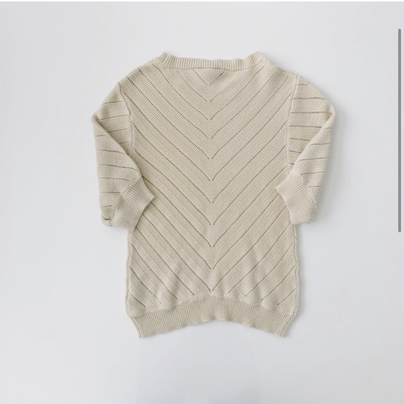 EUC Jessica Simpson Cream Crochet Top Size Small - Picture 3 of 3